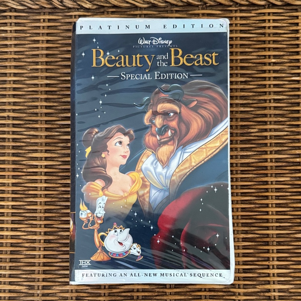 Disney Beauty and the Beast Platinum Edition VHS Tape